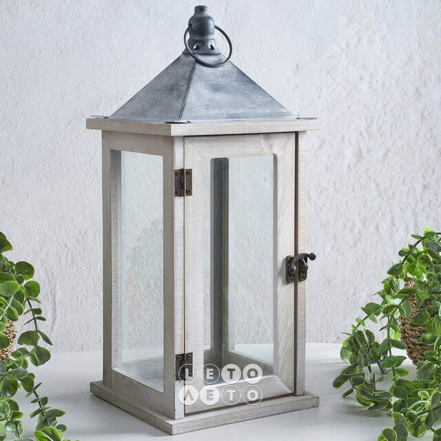 Подсвечник фонарь Тринелли 41*16 см белый Koopman (Купман)