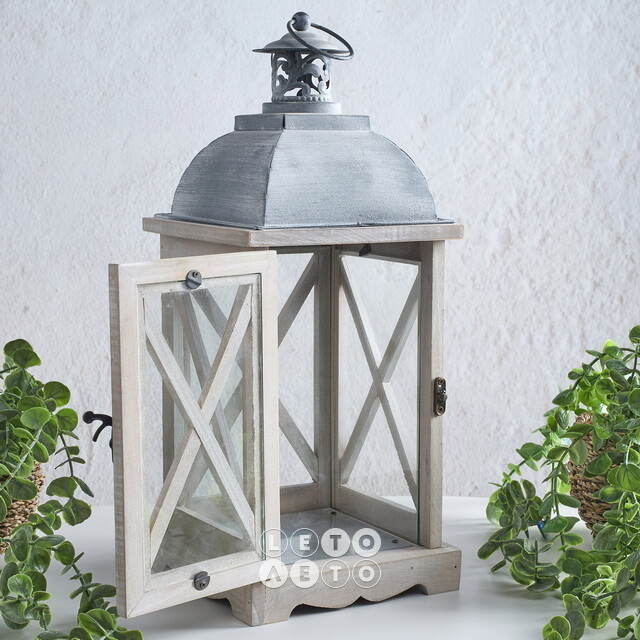 Подсвечник фонарь Розелли 41*16 см белый Koopman (Купман)