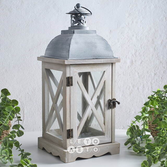 Подсвечник фонарь Розелли 41*16 см белый Koopman (Купман)