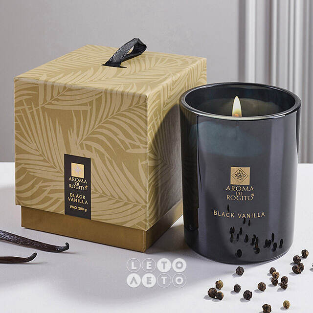 Ароматическая свеча в стакане Aroma di Rogito - Spicy Black Vanilla 10*8 см Koopman (Купман)