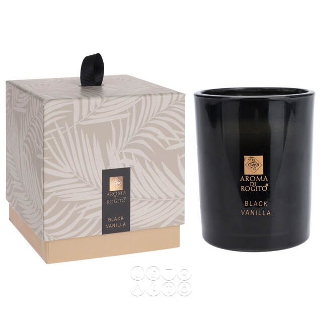 Ароматическая свеча в стакане Aroma di Rogito - Spicy Black Vanilla 10*8 см Koopman