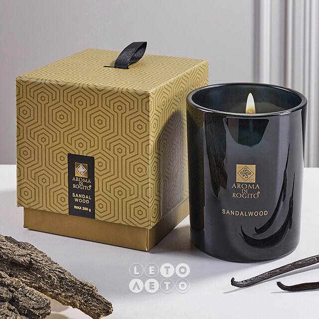 Ароматическая свеча в стакане Aroma di Rogito - Vanilla Sandalwood 10*8 см Koopman (Купман)