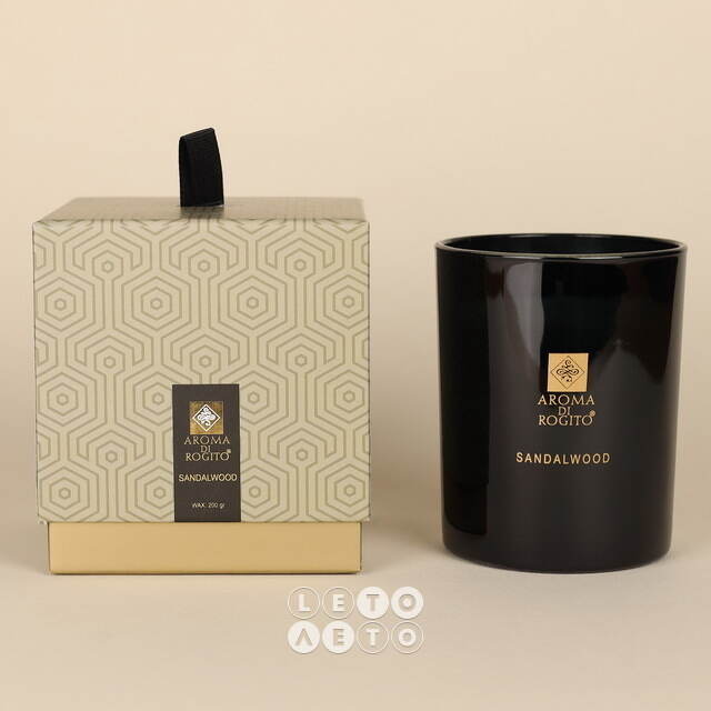 Ароматическая свеча в стакане Aroma di Rogito - Vanilla Sandalwood 10*8 см Koopman