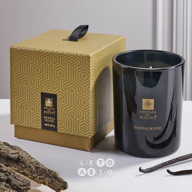 Ароматическая свеча в стакане Aroma di Rogito - Vanilla Sandalwood 10*8 см Koopman (Купман)