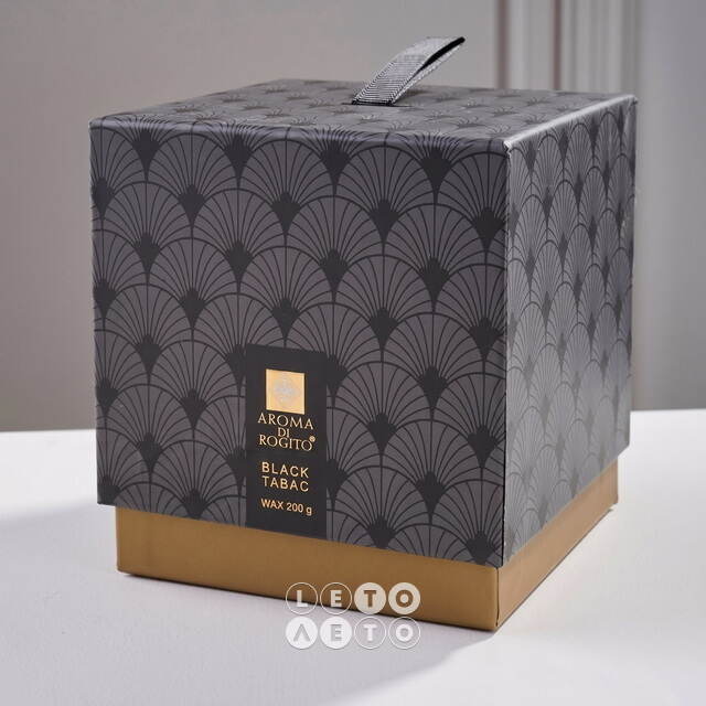 Ароматическая свеча в стакане Aroma di Rogito - Black Tabac 10*8 см Koopman (Купман)