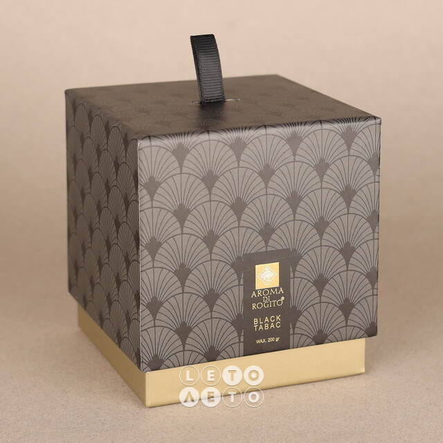 Ароматическая свеча в стакане Aroma di Rogito - Black Tabac 10*8 см Koopman