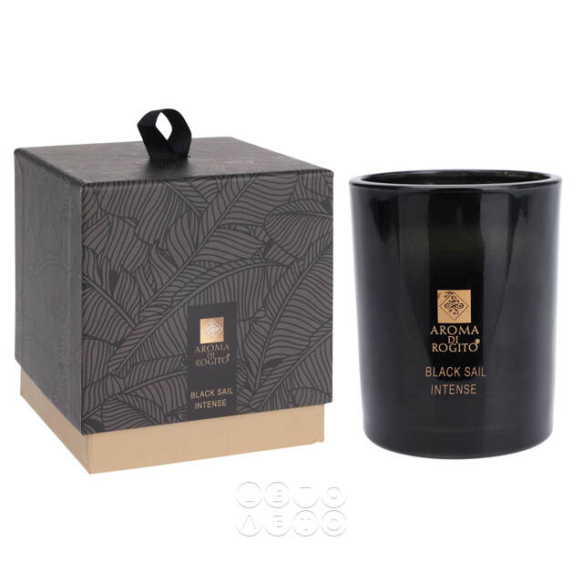 Ароматическая свеча в стакане Aroma di Rogito - Black Sail Intense 10*8 см Koopman