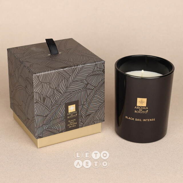 Ароматическая свеча в стакане Aroma di Rogito - Black Sail Intense 10*8 см Koopman