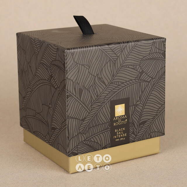 Ароматическая свеча в стакане Aroma di Rogito - Black Sail Intense 10*8 см Koopman