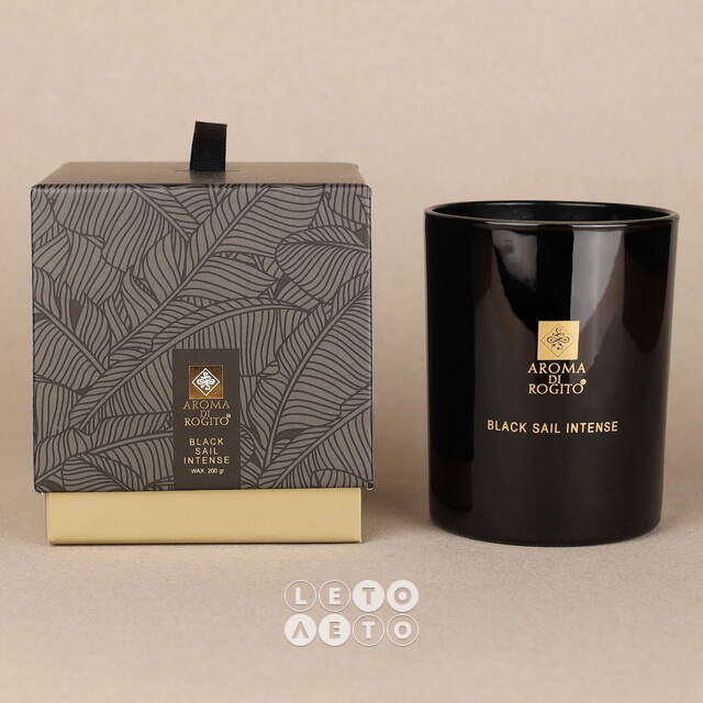 Ароматическая свеча в стакане Aroma di Rogito - Black Sail Intense 10*8 см Koopman
