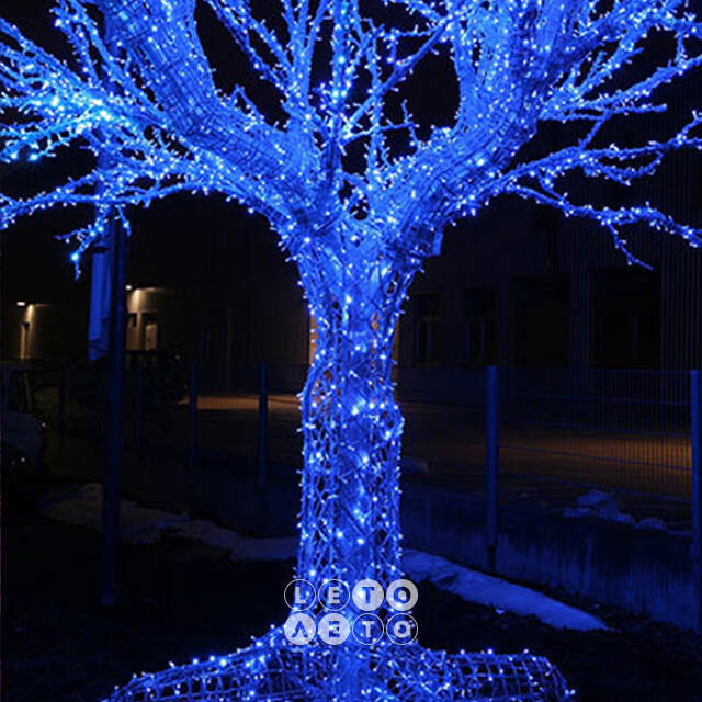 Клип Лайт - Спайдер Quality Light 30 м, 300 синих LED ламп, прозрачный ПВХ, IP44 BEAUTY LED
