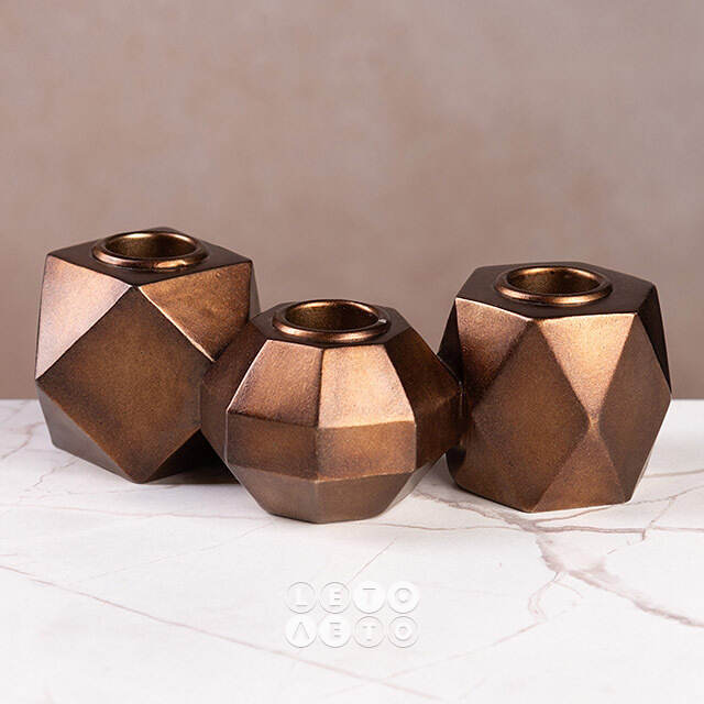 Металлический подсвечник De Bronzo 15 см Goodwill (Гудвилл)