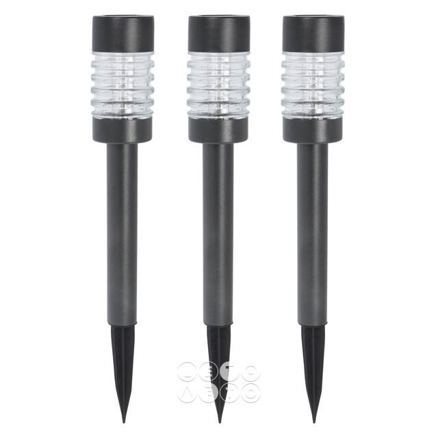 Набор садовых фонарей на солнечной батарее Solar Monteverde 54 см, 3 шт, IP54 Koopman