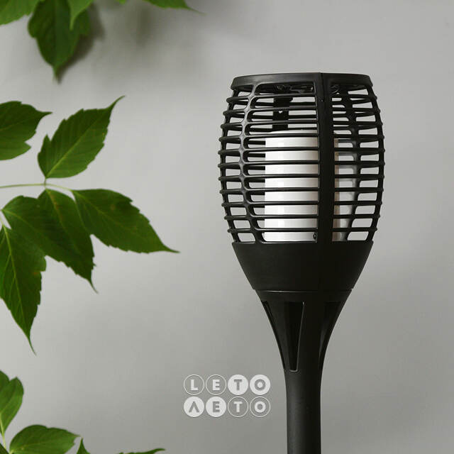 Садовый фонарь Solar Barro 3 в 1 на солнечной батарее 78*12 см, эффект живого пламени, IP44 Koopman