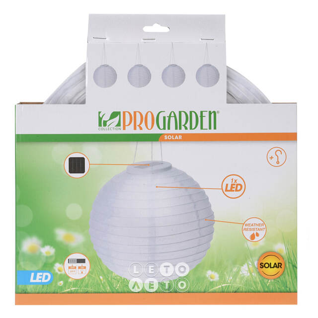 Китайский фонарик на солнечной батарее Solar China Town 28 см, IP44 Koopman
