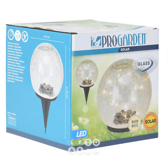 Садовый солнечный светильник Solar Bosco 15 см, IP44 Koopman