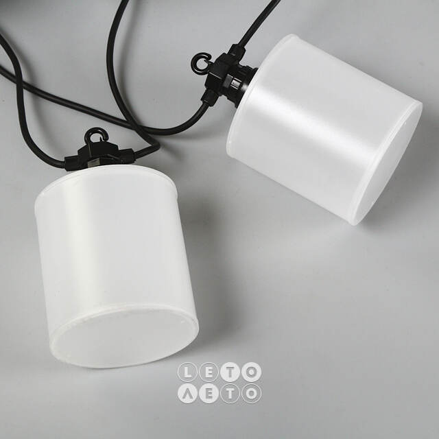 Гирлянда из лампочек Shafty Party Lights 5 м, 10 ламп, теплые белые LED, черный ПВХ, соединяемая, IP44 Winter Deco