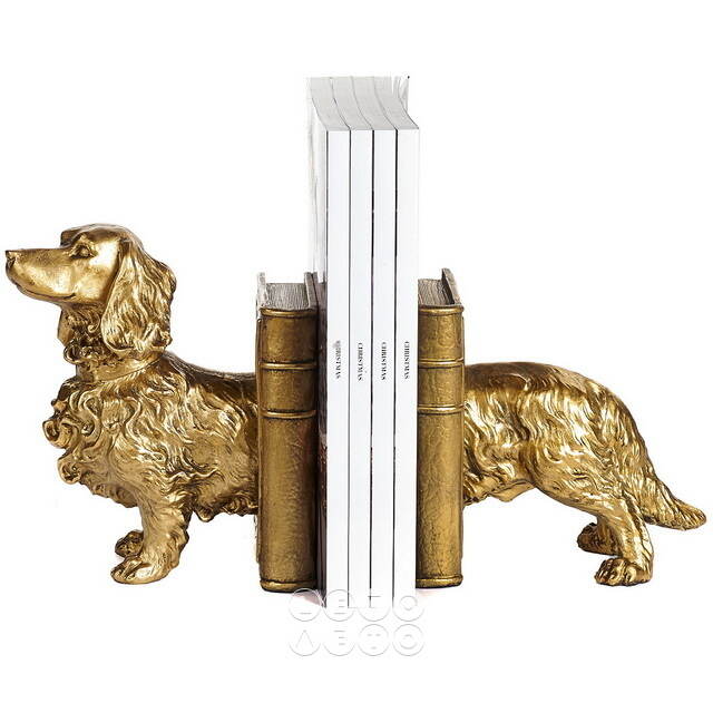 Декоративный держатель для книг Golden Dachshund 37 см Goodwill