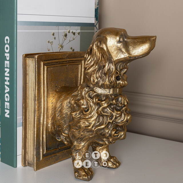 Декоративный держатель для книг Golden Dachshund 37 см Goodwill