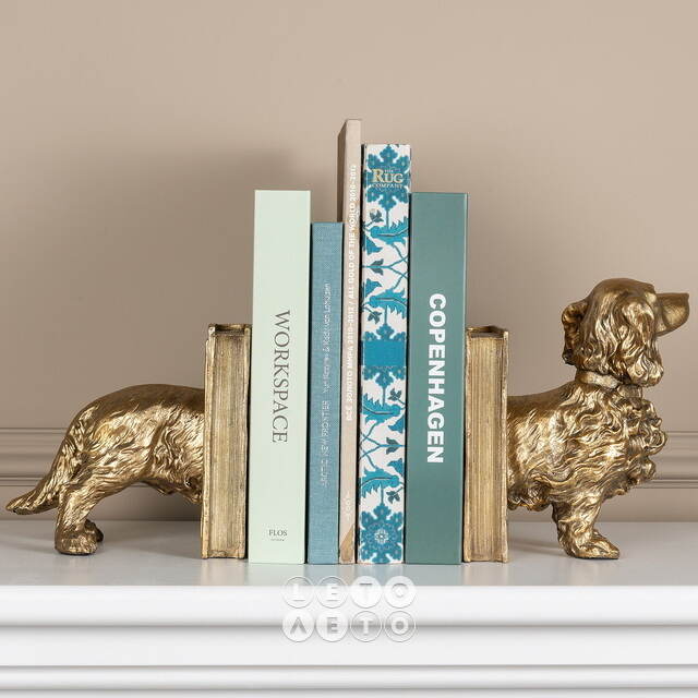Декоративный держатель для книг Golden Dachshund 37 см Goodwill