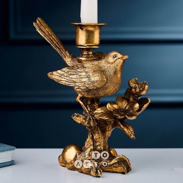 Декоративный подсвечник Птичка на Ветке - Chant Oiseau 19 см Goodwill (Гудвилл)