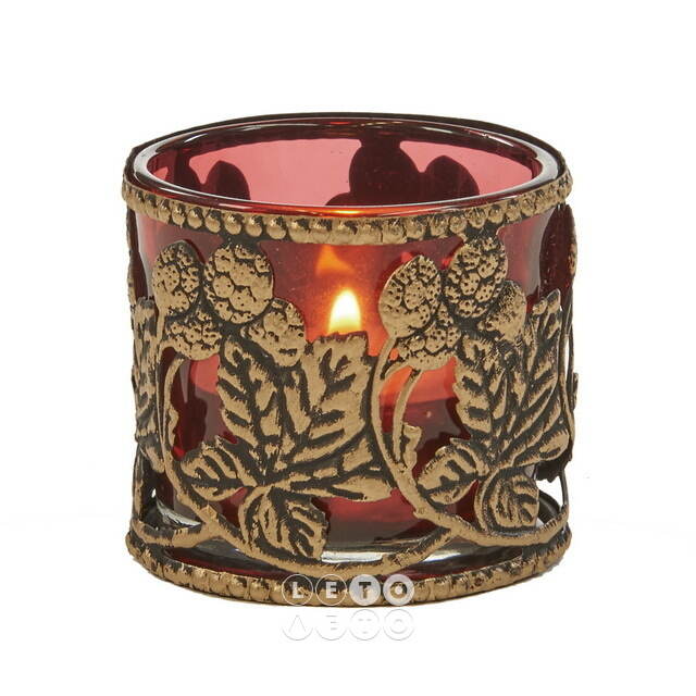 Стеклянный подсвечник Dinafeola Fiore 6 см Goodwill