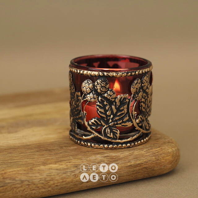 Стеклянный подсвечник Dinafeola Fiore 6 см Goodwill