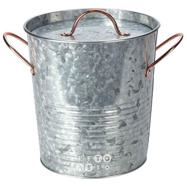 Ведро для льда Кампала 21*20 см серебряное Koopman