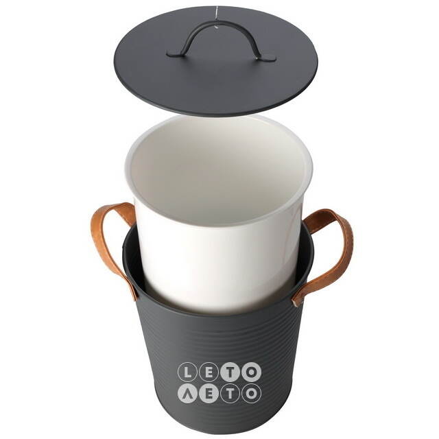 Ведро для льда Кампала 21*20 см черное Koopman