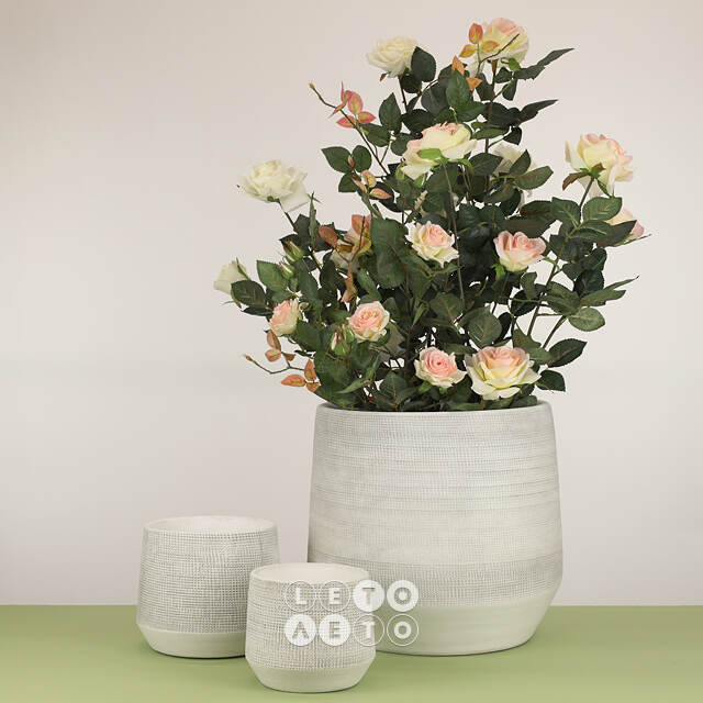 Керамическое кашпо Grey Joy 19*17 см Edelman