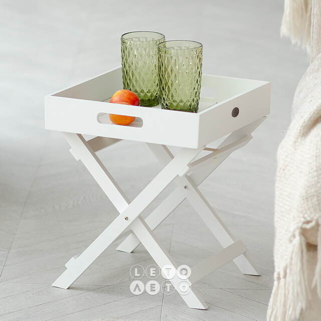 Складной столик-поднос Alfgund 36*30 см белый Koopman