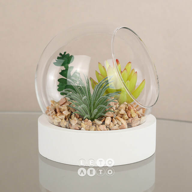 Искусственный флорариум-шар Foriolle Esta 13*12 см Koopman