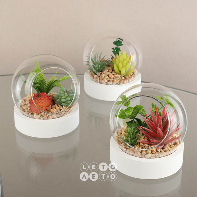 Искусственный флорариум-шар Foriolle Alto 13*12 см Koopman