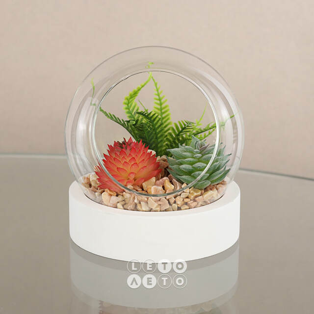 Искусственный флорариум-шар Foriolle Terra 13*12 см Koopman
