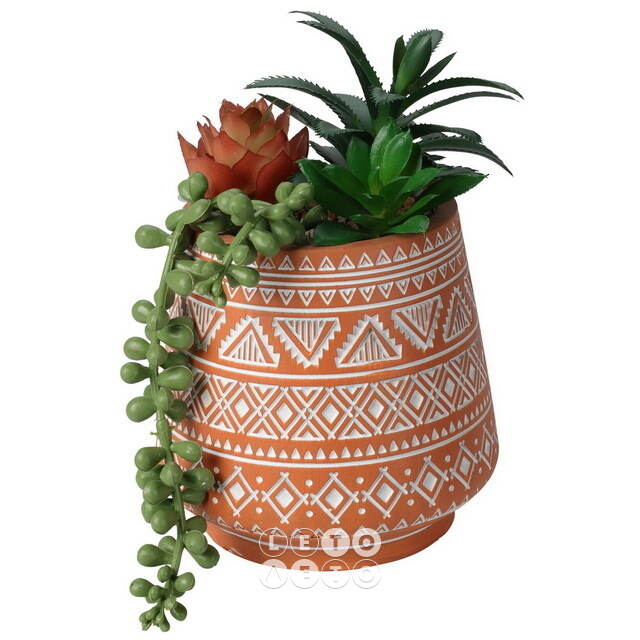 Искусственное растение горшке Альенто - Каланхое 15*10 см  Koopman