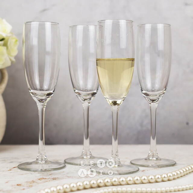 Набор бокалов для шампанского Moscato 4 шт, 180 мл, стекло Koopman