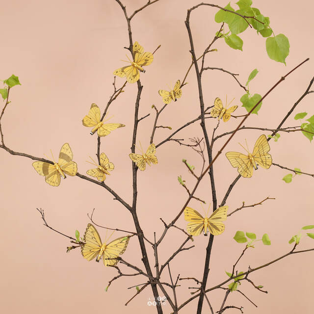 Набор декоративных украшений Gold Butterfly, 10 шт, клипса Kaemingk