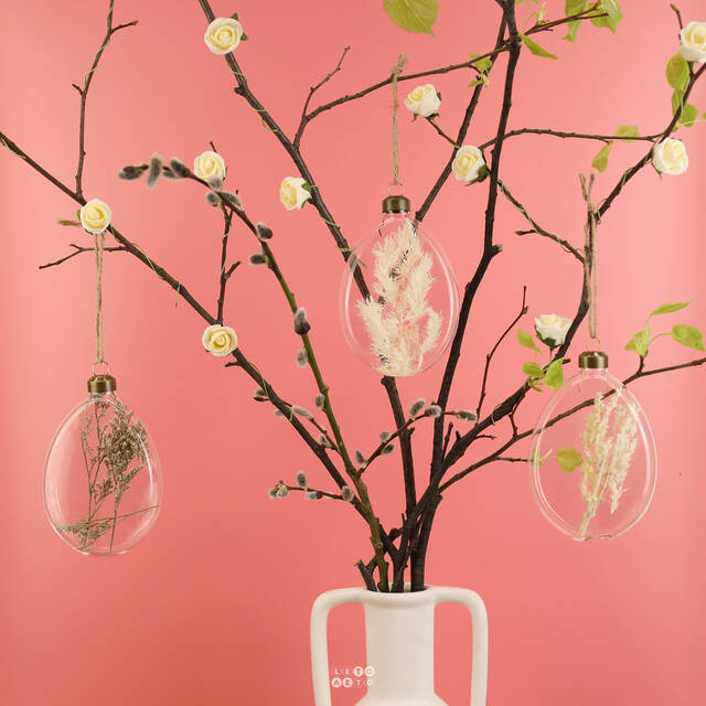 Искусственные розы для декора Lallita 10 см, 12 шт, кремовые Ideas4Seasons