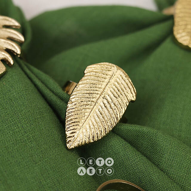 Набор колец для салфеток Тропикана Gold 6 шт Koopman