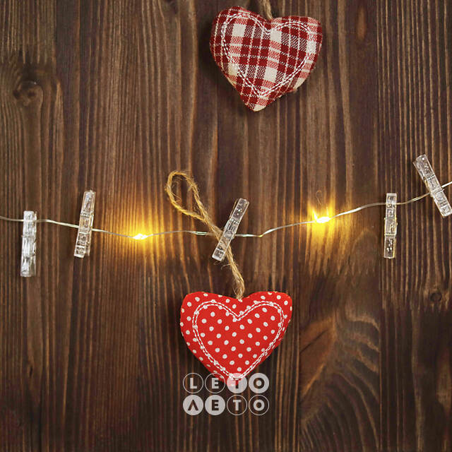 Светодиодная гирлянда Прищепки Clippy на батарейках 2.9 м, 30 теплых белых LED ламп, серебряная проволока, IP20 Star Trading