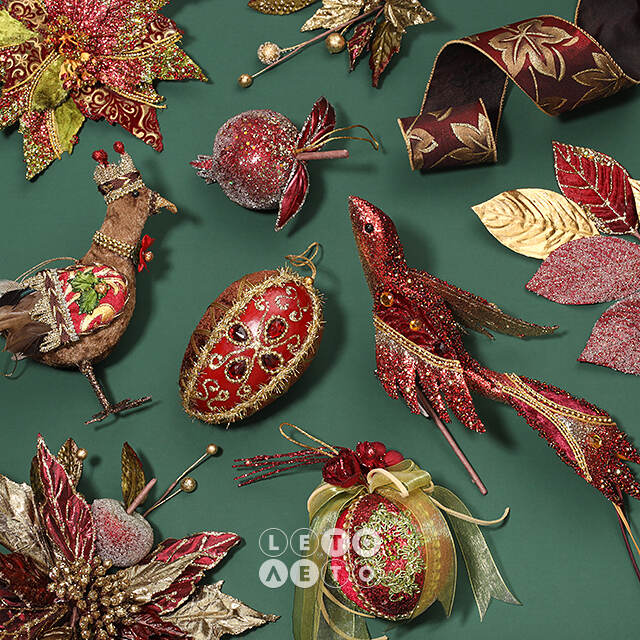 Декоративная лента Traunsee Leaf 457*6 см Winter Deco