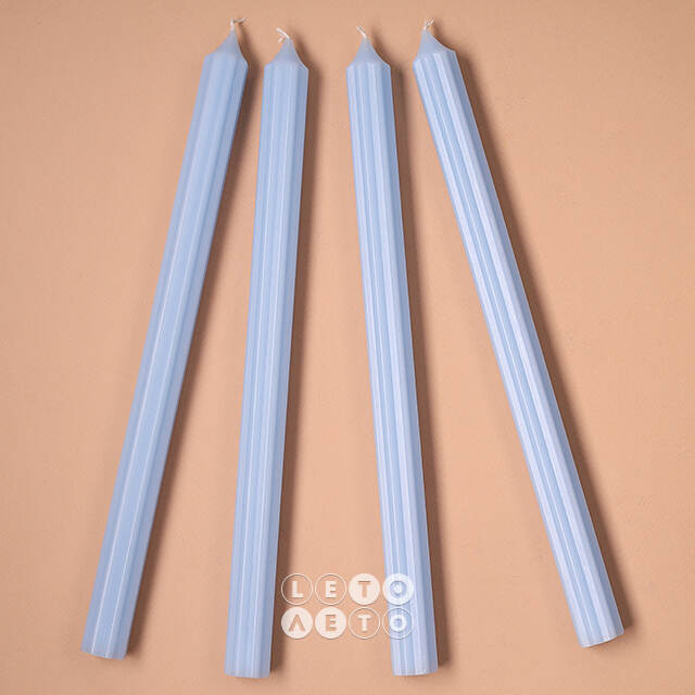 Высокие свечи 30 см Астерия светло-голубые, 4 шт Candleslight