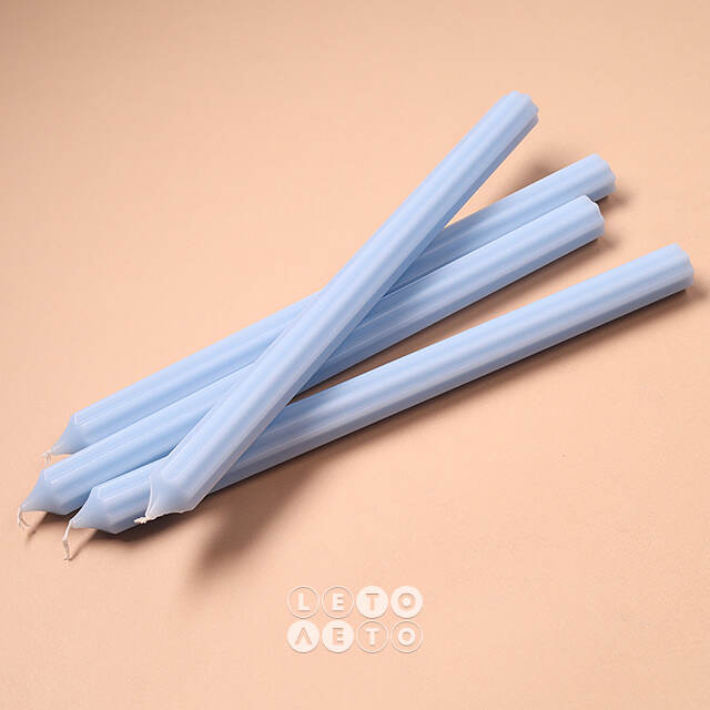 Высокие свечи 30 см Астерия светло-голубые, 4 шт Candleslight