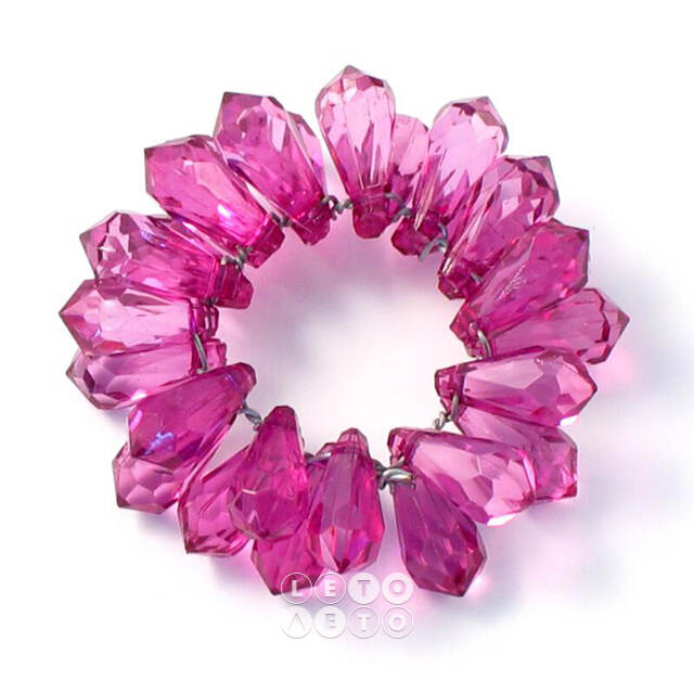 Украшение для свечи Crystal Pink 5 см Swerox