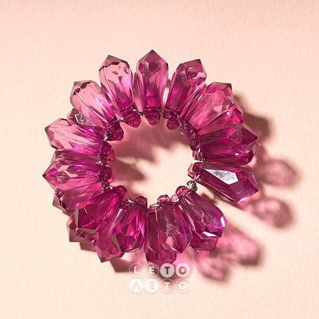 Украшение для свечи Crystal Pink 5 см Swerox