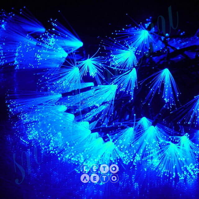 Светодиодная гирлянда Кисточки 48 синих LED ламп 6.5 м, черный ПВХ Snowhouse