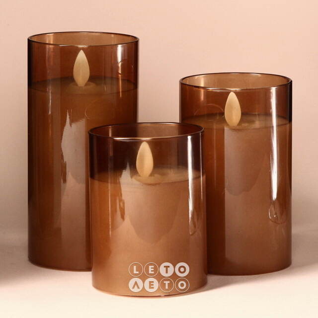 Светодиодная свеча в колбе Mosala - Glam Gold 10 см, на батарейках Peha