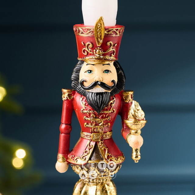 Декоративный подсвечник Щелкунчик - Golden Crown 22 см Goodwill (Гудвилл)