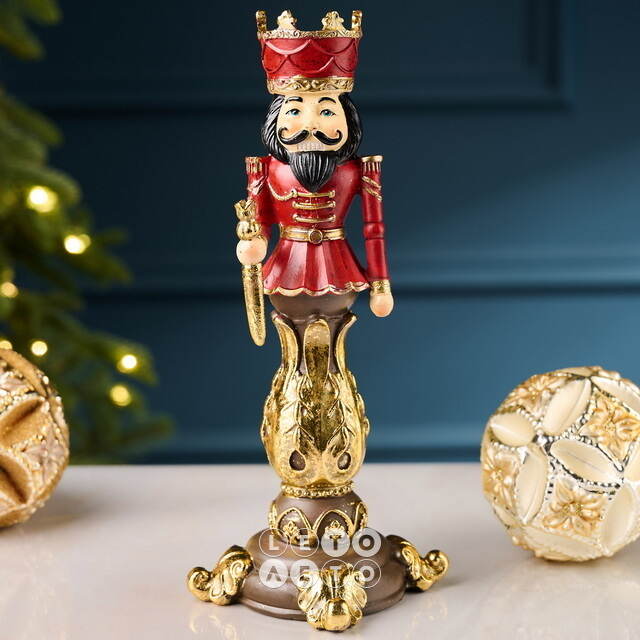 Декоративный подсвечник Щелкунчик - Red Crown 22 см Goodwill (Гудвилл)