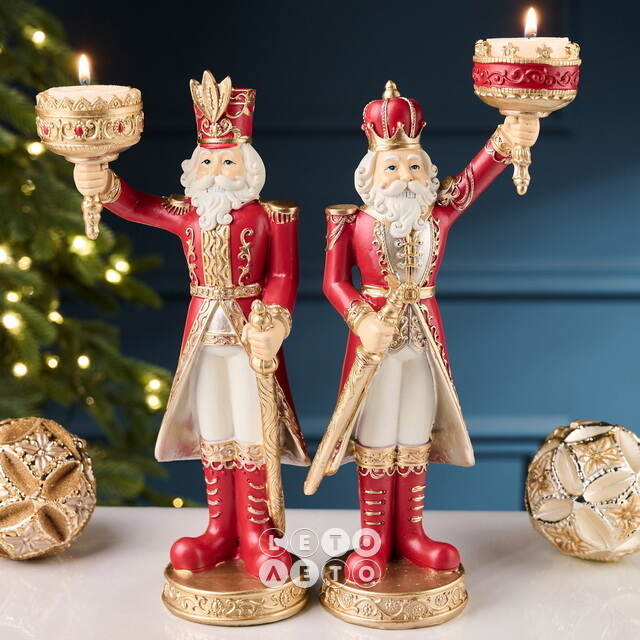 Декоративный подсвечник Гвардеец Фидель - Golden Crown Royal 28 см Goodwill (Гудвилл)